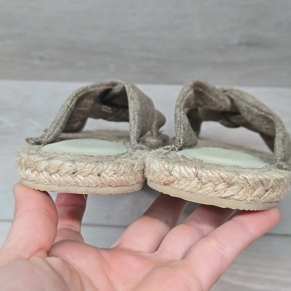 House Of Harlow 1960 Women's Tan Espadrille Sandals Shoes Sz 6.5
